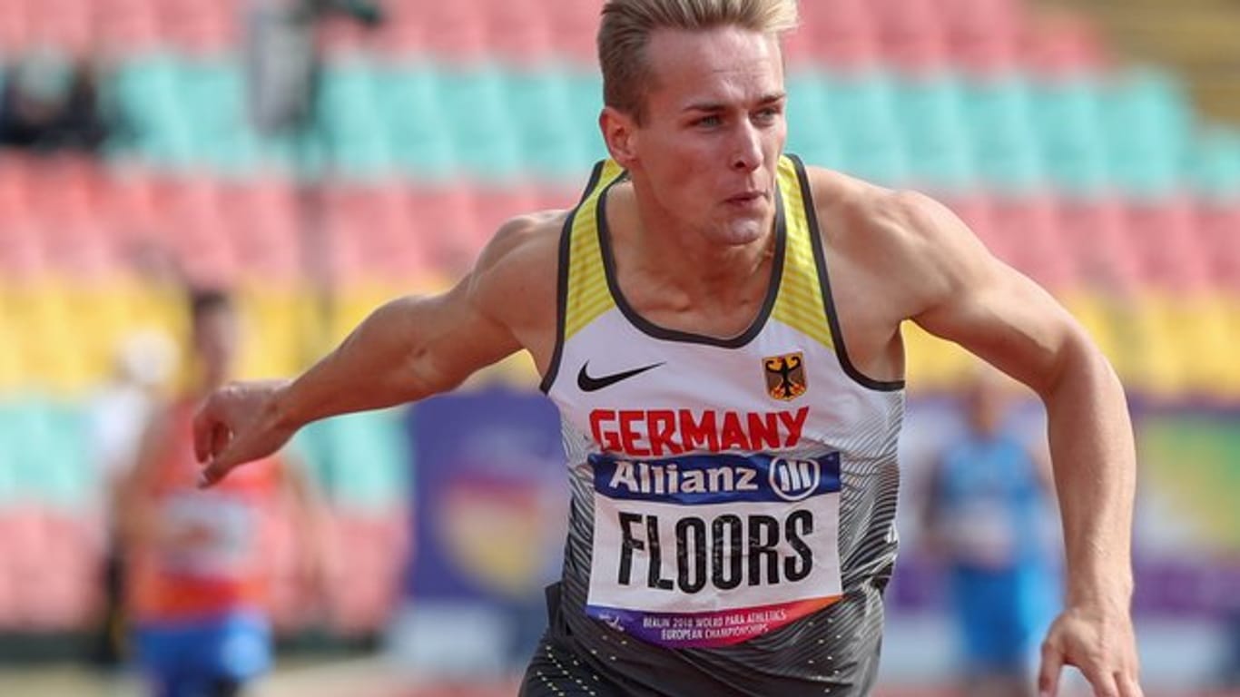 Stelzensprinter Johannes Floors holte bei der Para-WM auch Gold über 400 Meter.