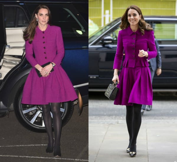 Herzogin Kate mal zwei: Links im Februar 2017, rechts im Januar 2019.