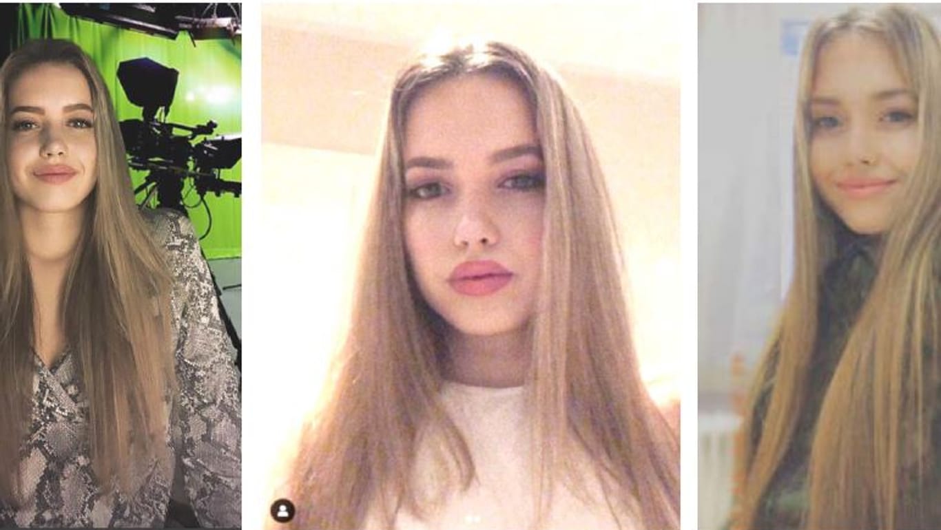 Drei Bilder der vermissten Maja Hemmerling: Am Tag ihres Verschwindens trug die 19-Jährige schwarze, hüftlange Plüschjacke und dunkle, ausgewaschene Röhrenjeans.