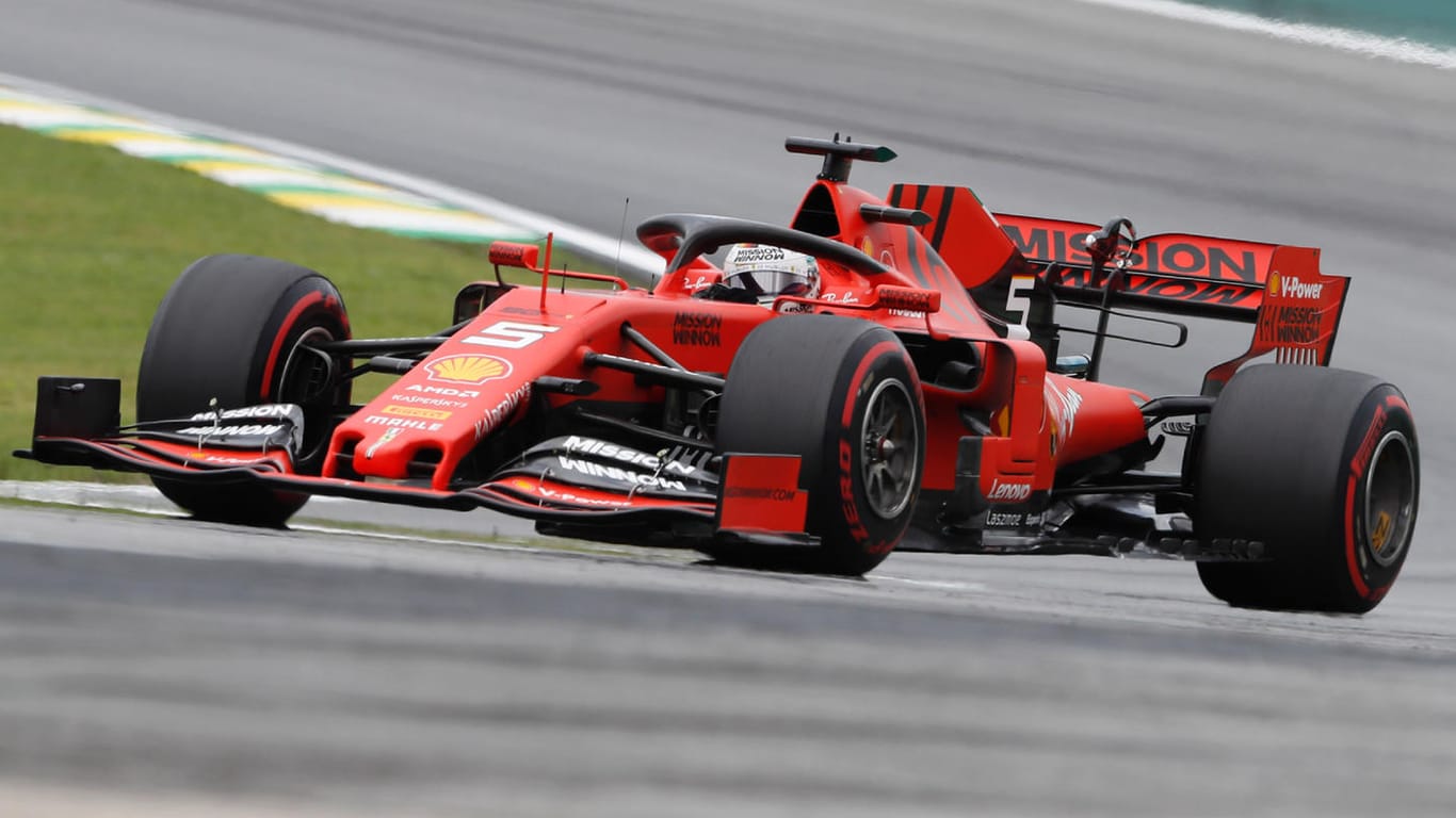 Platz zwei im Qualifying: Sebastian Vettel startet am Sonntag in Interlagos aus der erste Reihe.
