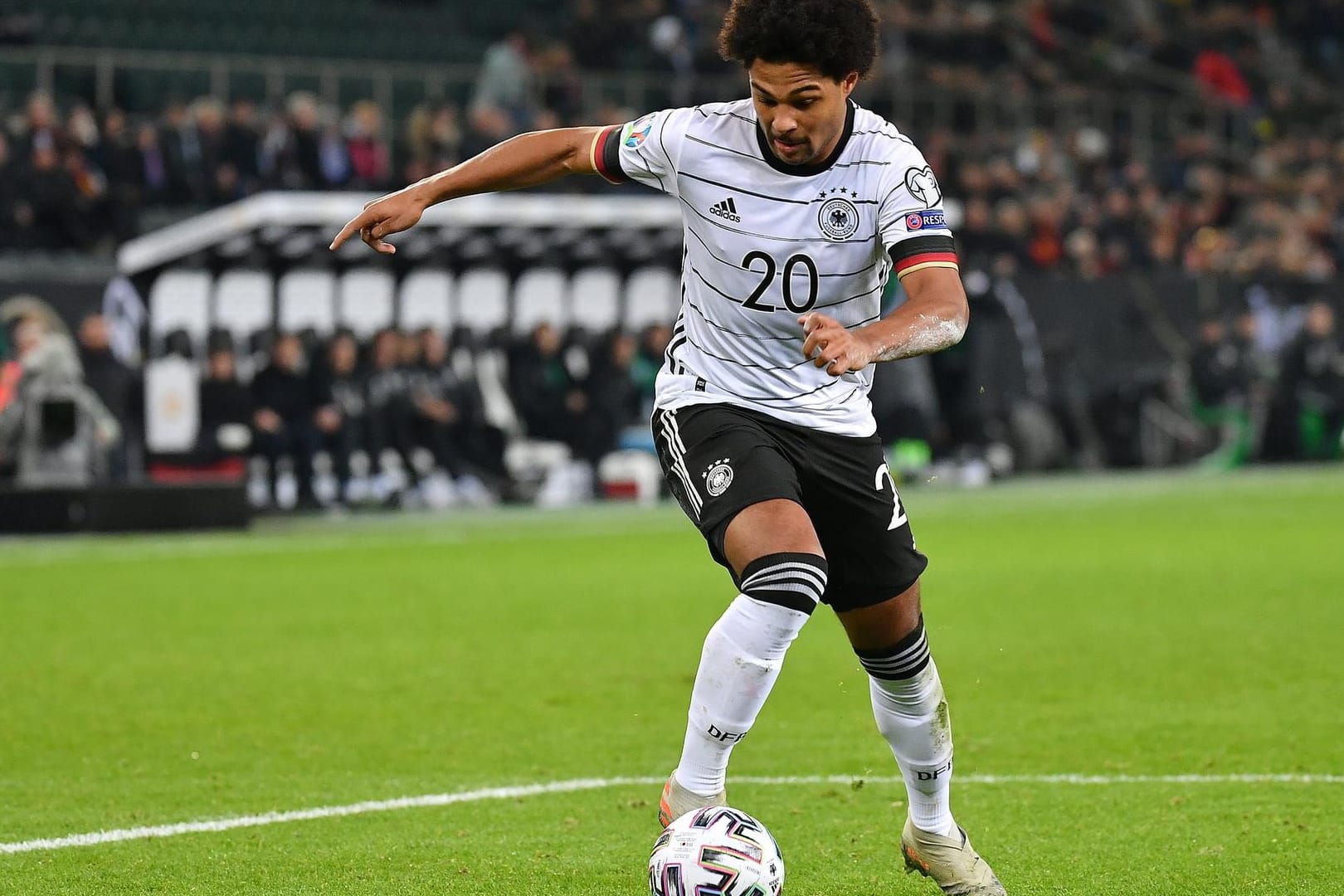 Konnte gegen Weißrussland nicht an die Top-Leistungen der letzten Wochen anknüpfen: Serge Gnabry.