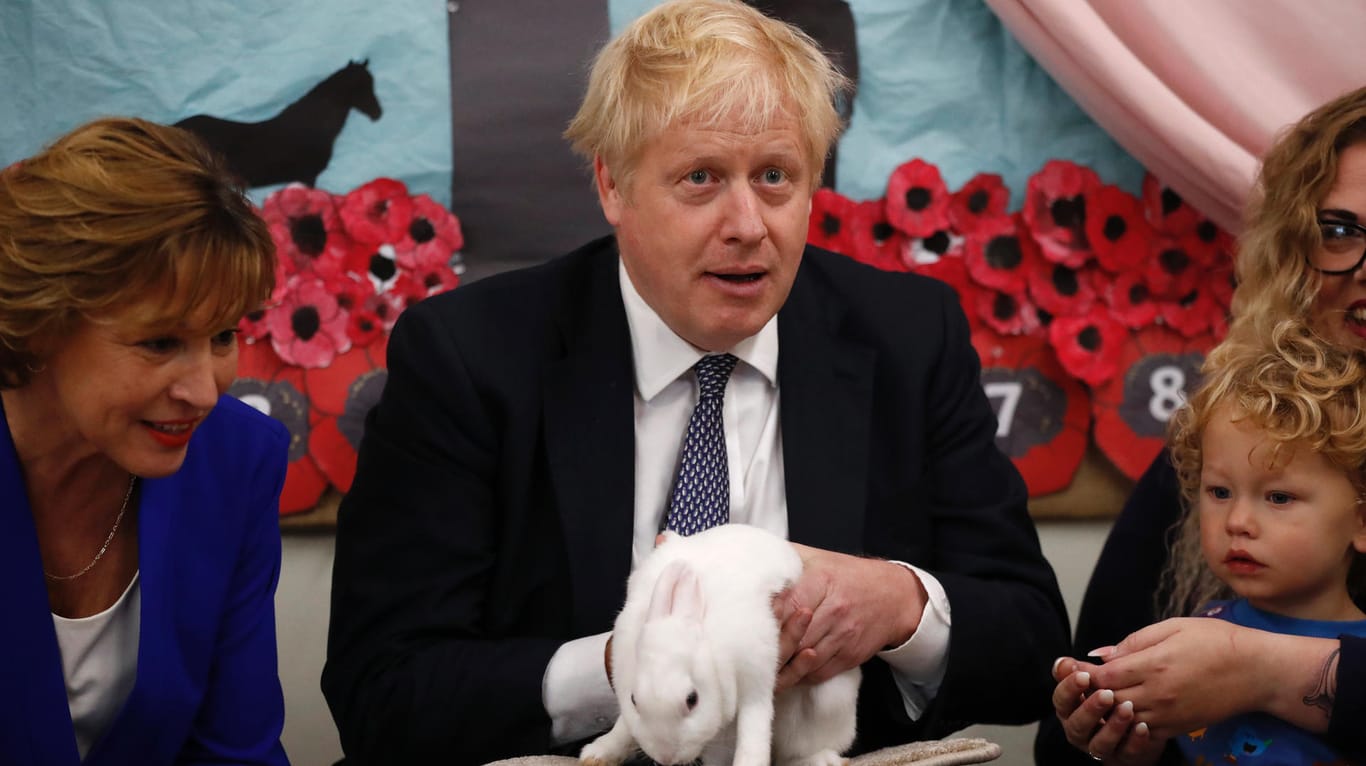 Premierminister Boris Johnson ist aktuell im Wahlkampf unterwegs. In gut drei Wochen wird in Großbritannien gewählt.