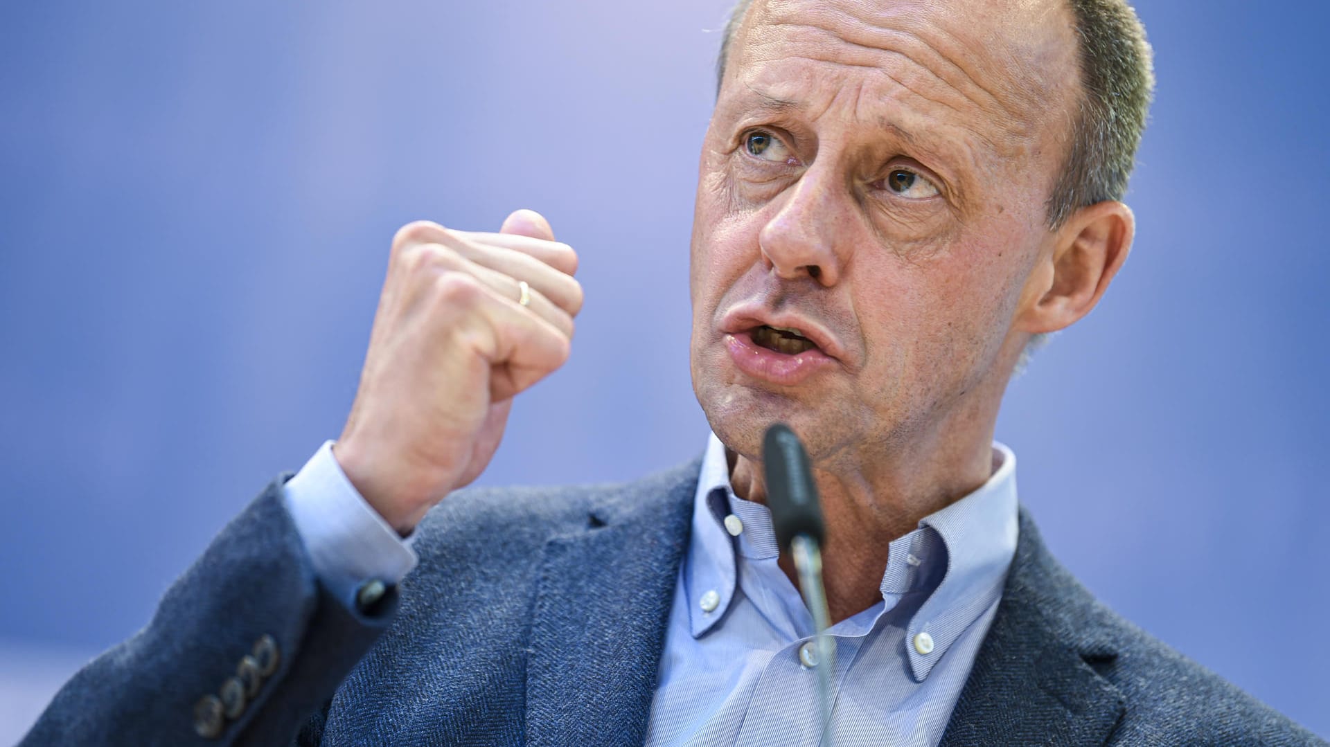 CDU-Politiker Friedrich Merz in Bad Waldsee: "Wenn ich mich zu der ein oder anderen Person auch einmal kritisch äußere, dann ist das kein Putschversuch."