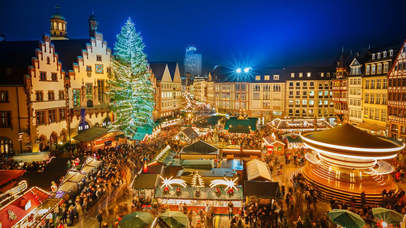 Weihnachtsmarkt in Frankfurt: Schon seit 1393 ist er urkundlich belegt.