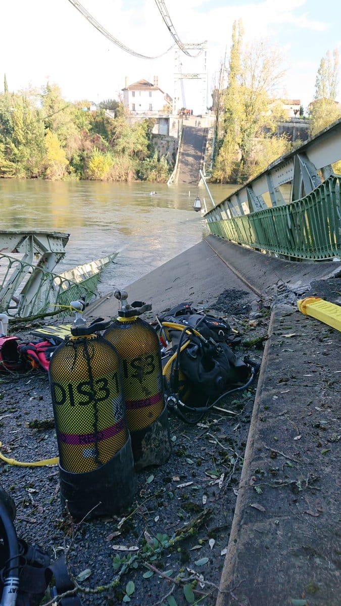 Eingestürzte Brücke: In Toulouse kam eine 15-Jährige ums Leben.