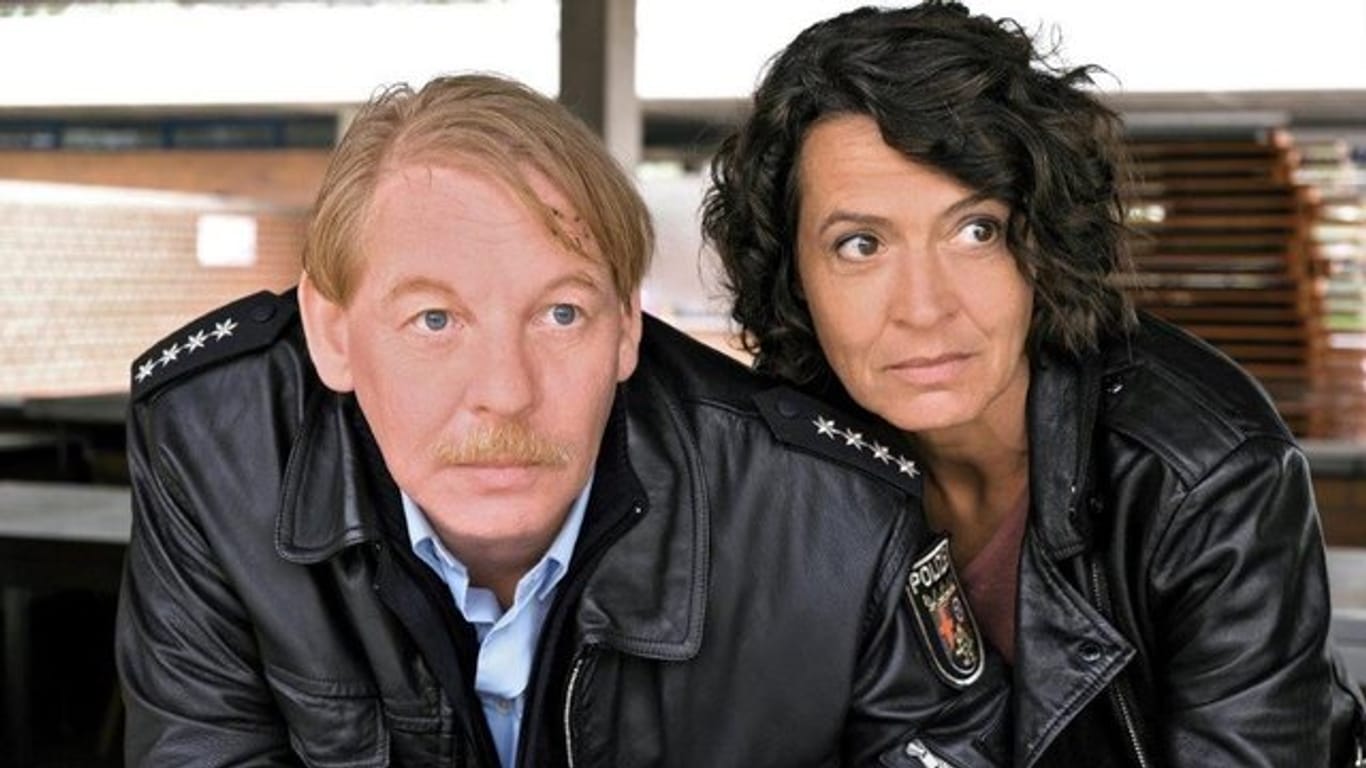 Ben Becker und Ulrike Folkerts im "Tatort - Die Pfalz von oben".