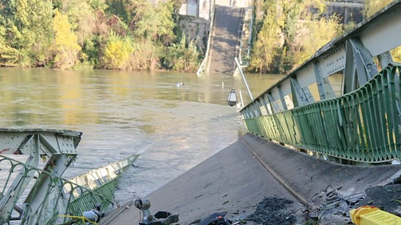 Eingestürzte Brücke in Toulouse: Eine junge Frau kam dabei ums Leben.