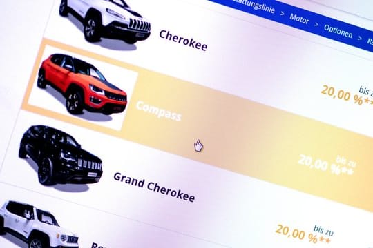 Viele Autohändler werben mit Anzeigen im Internet.