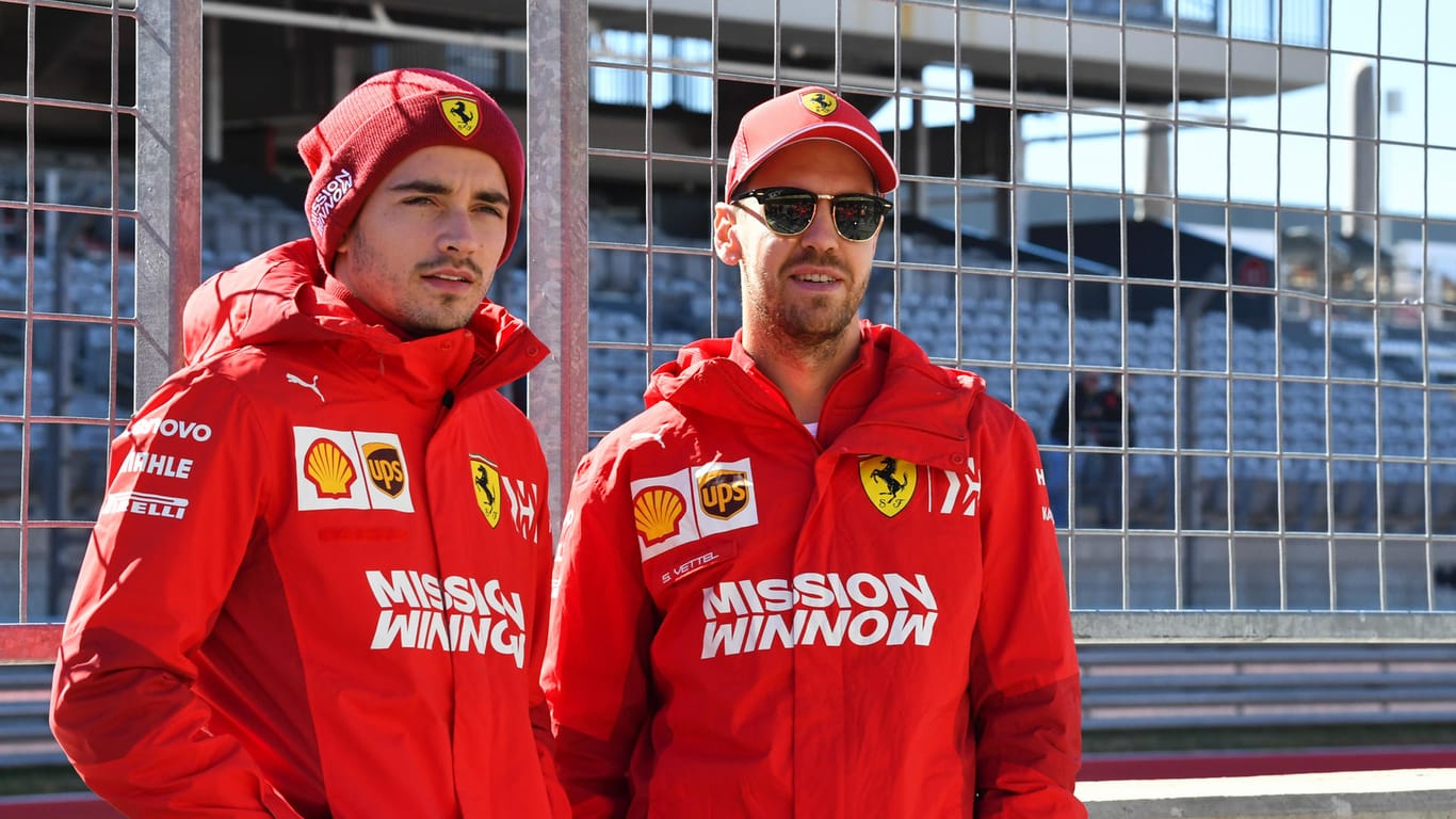 Haben so ihre Probleme als Duo: Charles Leclerc und Sebastian Vettel.