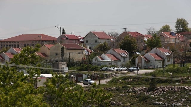 Die israelische Siedlung "Shifot Rahil" in der besetzten Westbank. Die israelische Siedlung "Shifot Rahil" in der besetzten Westbank.