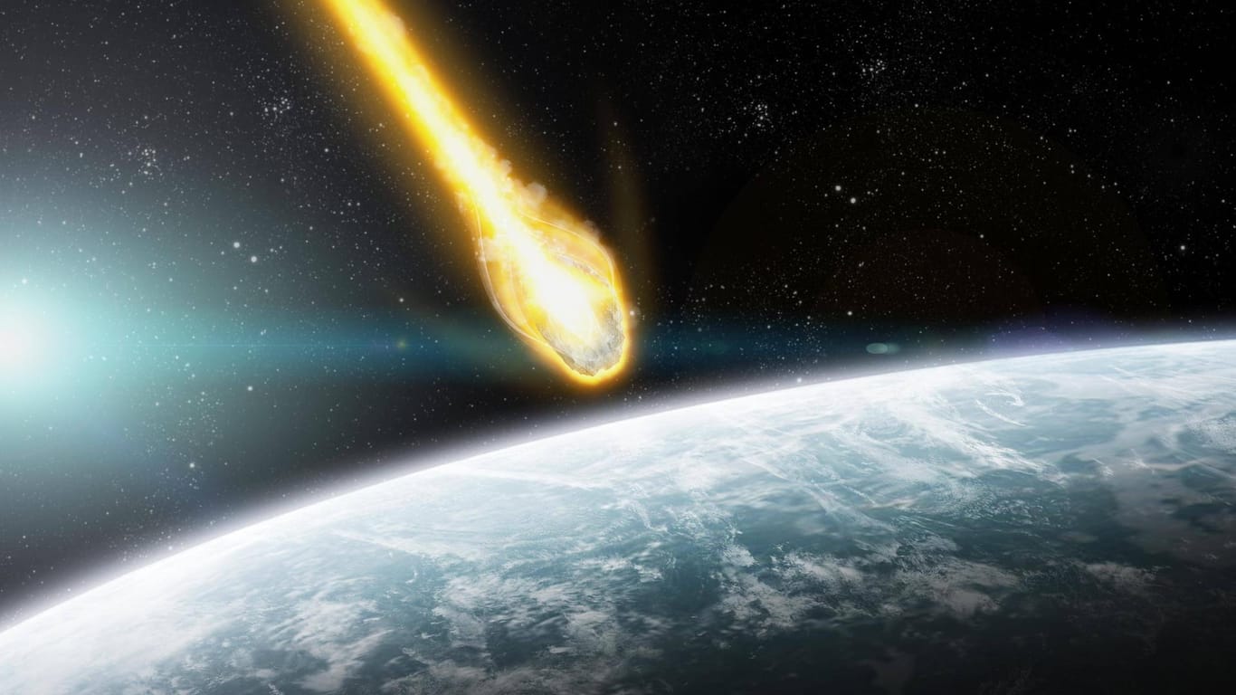 Meteorit im Anflug auf die Erde: Auf einem in Australien gefundenen Meteoriten wurden Zuckerverbindungen gefunden, die nur im Weltall entstanden sein können (Symbolbild).