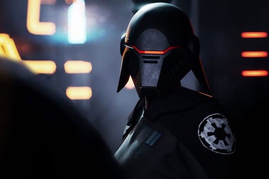 Screenshot einer Inquisitorin: Die Inquisitoren des Imperiums machen in "Star Wars Jedi: Fallen Order" Jagd auf die letzten Jedi-Ritter - darunter auch Spielheld Cal Kestis.