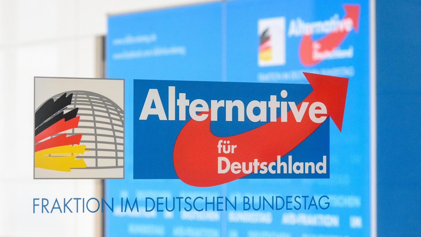 Logo der AfD-Bundestagsfraktion: Die Bundestagsabgeordneten Frank Pasemann und Waldemar Herdt leiten die Delegation (Symbolbild).