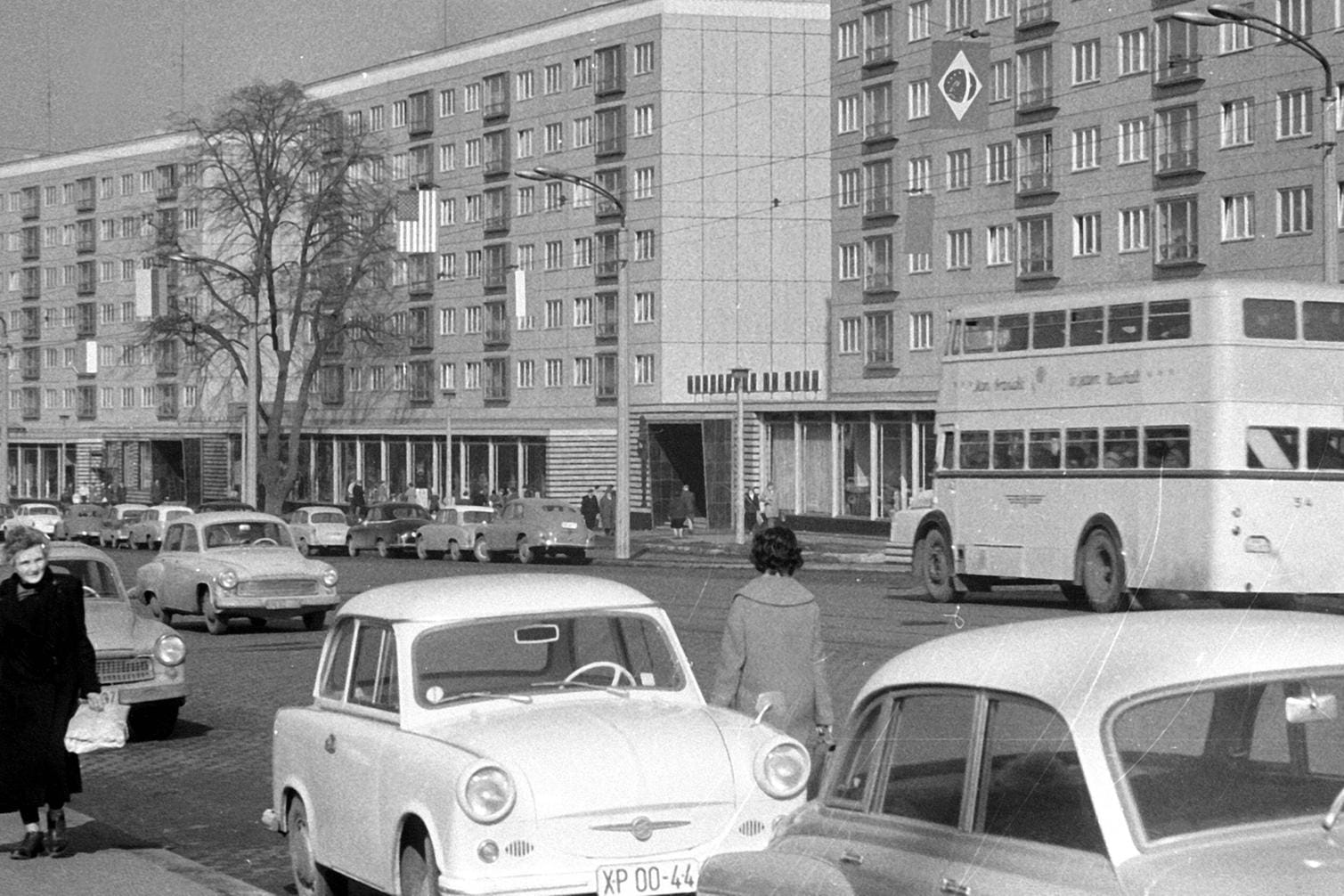 Straßenszene in Leipzig