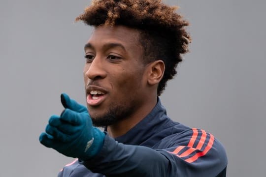 Bayern Münchens Kingsley Coman konnte nur ein Lauftraining absolvieren.