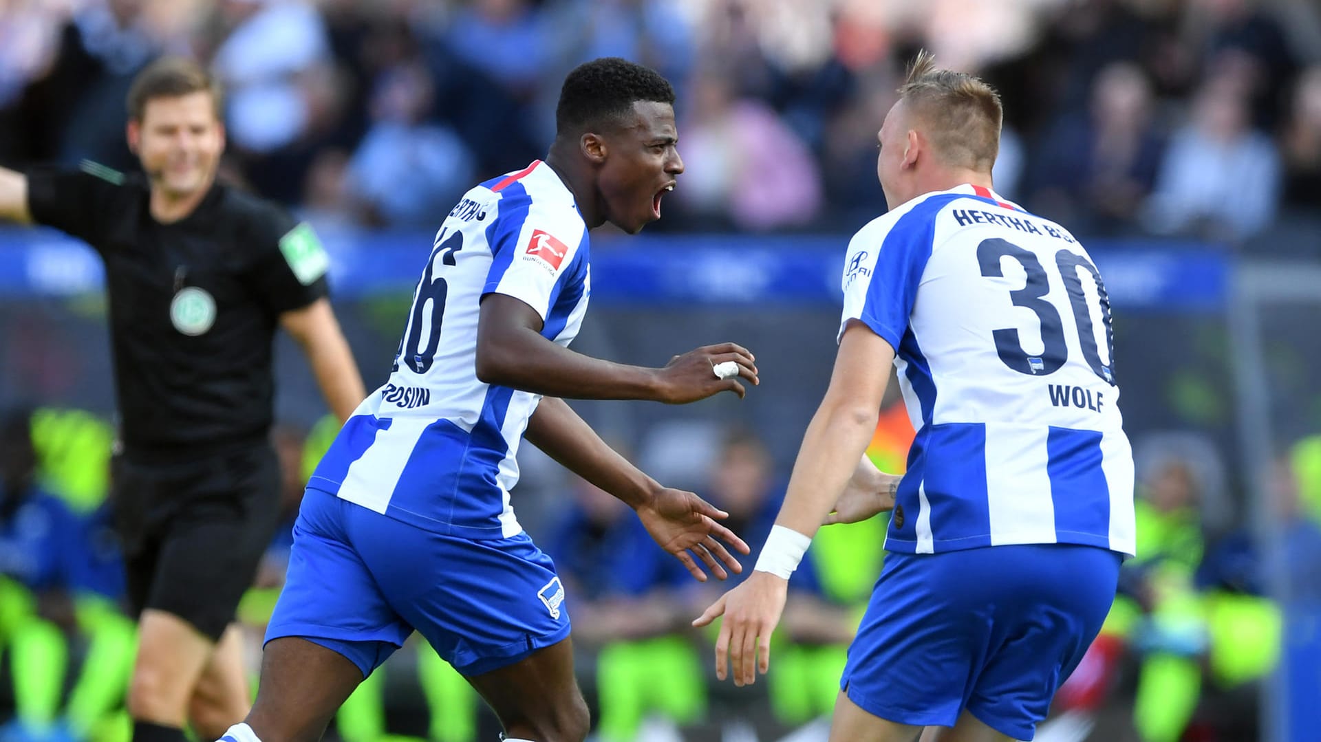 Javairo Dilrosun (l.) ist bei Hertha BSC einer der wenigen Lichtblicke in der aktuellen Saison.