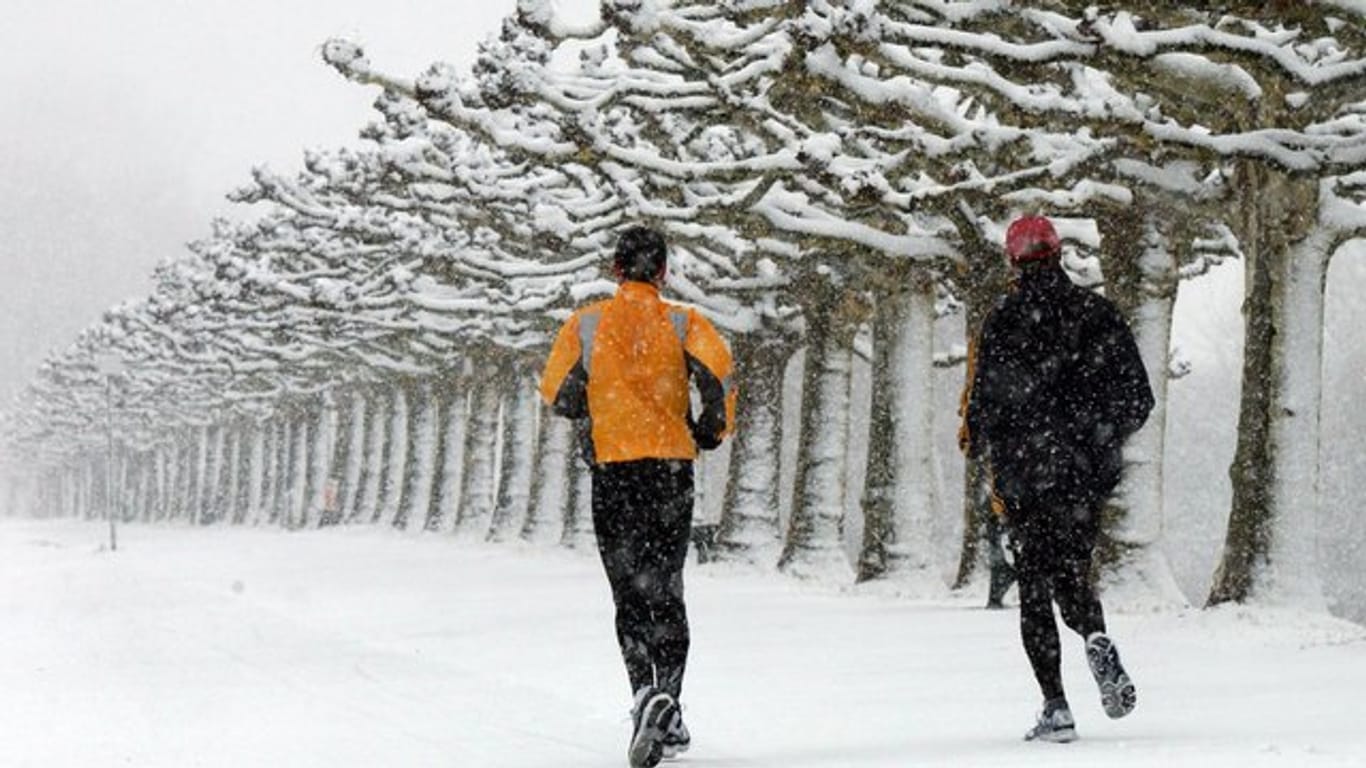 Alles eine Frage der Ausrüstung: Auch bei Minustemperaturen, Schnee und Eis ist Sport möglich.