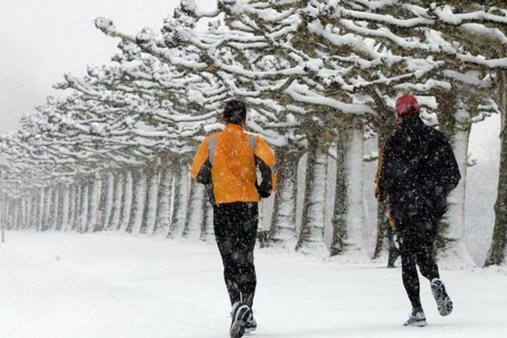Alles eine Frage der Ausrüstung: Auch bei Minustemperaturen, Schnee und Eis ist Sport möglich.