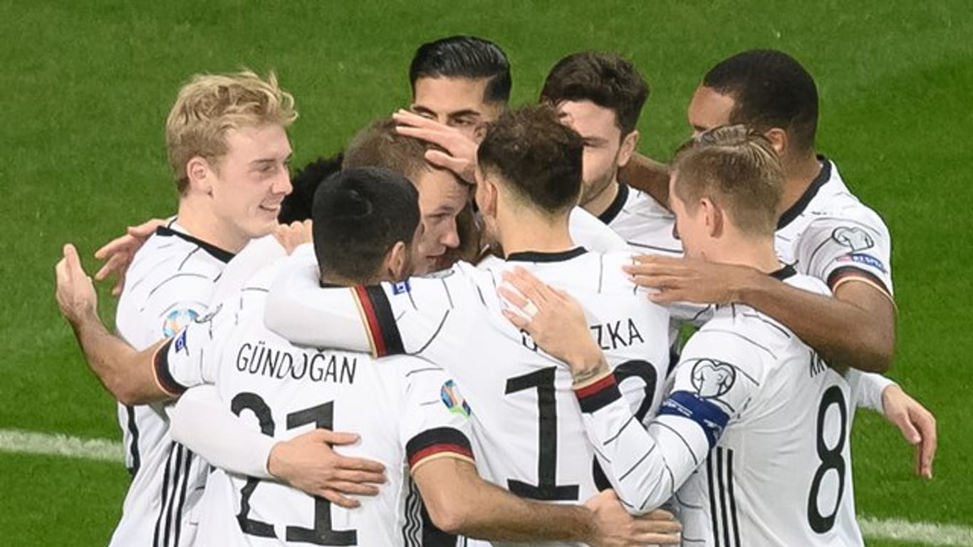 Haben sich mit einem überzeugendem Auftreten und dem Sieg über Nordirland belohnt: Die deutsche Fußball-Nationalmannschaft.