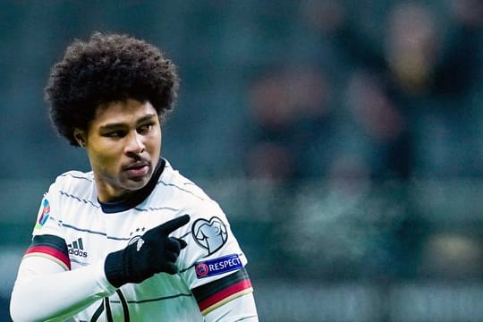 Traf beim Jahresabschluss des DFB-Teams gleich drei Mal: Serge Gnabry.
