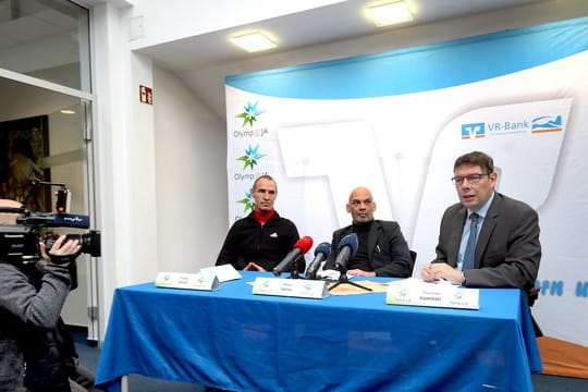 Sind mit einer Initiative für Winterspiele in Deutschland vorgeprescht: Frank Ullrich (l-r), Mike Helios und Thomas Kaminski.