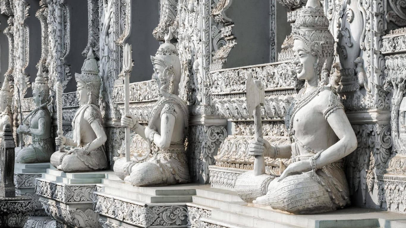 Figuren an dem buddhistischen Tempel in Nan: Die Erdbeben trafen neun Provinzen in der Grenzregion zwischen Thailand und Laos. (Symbolbild)