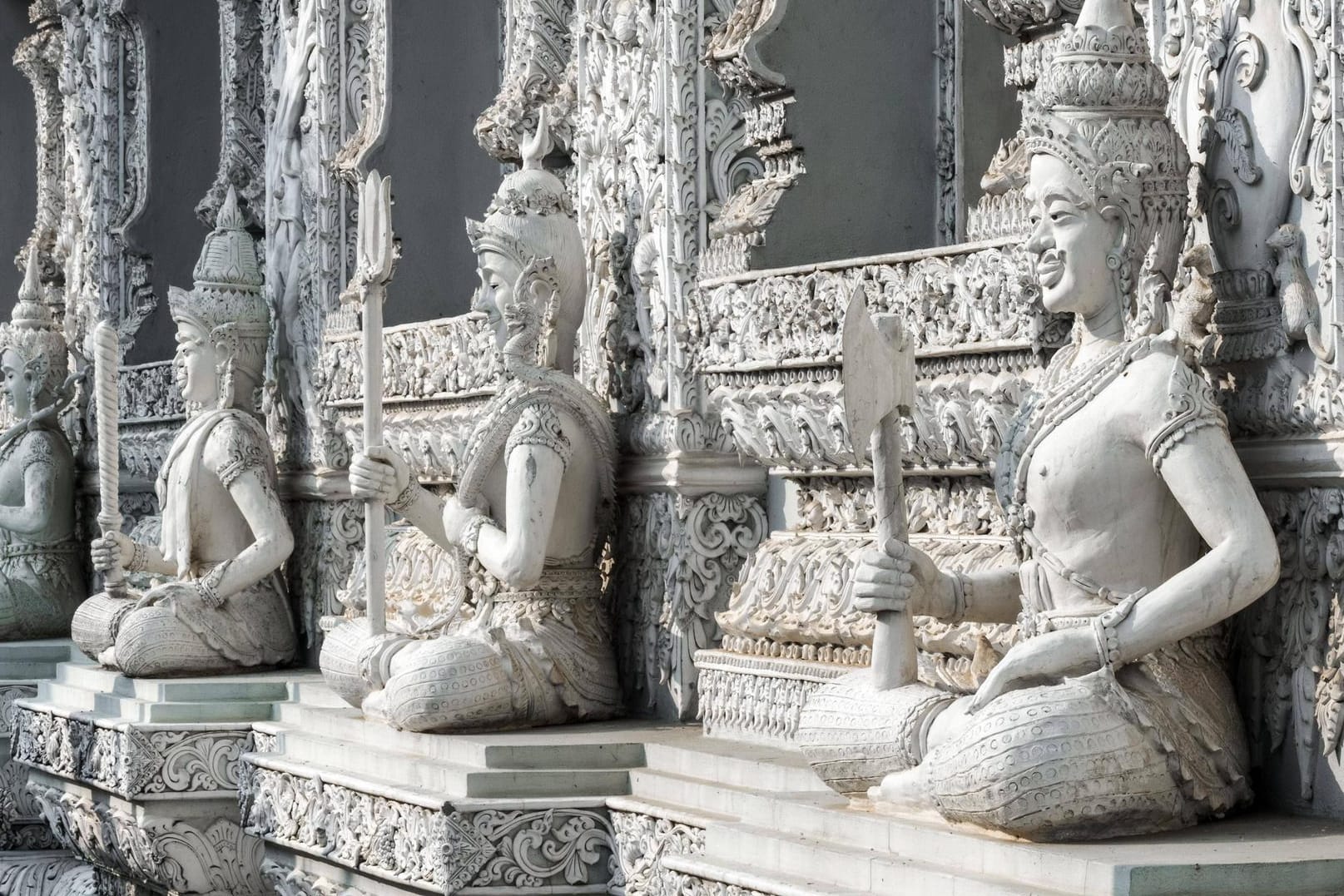 Figuren an dem buddhistischen Tempel in Nan: Die Erdbeben trafen neun Provinzen in der Grenzregion zwischen Thailand und Laos. (Symbolbild)