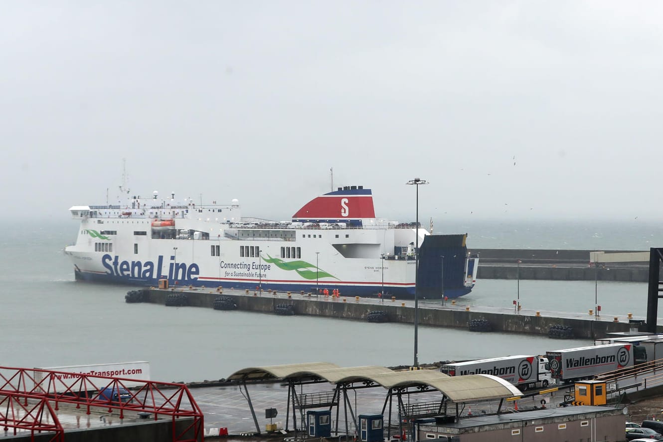 Die Fähre im Seehafen Rosslare in Irland: Das Schiff war im französischen Cherbourg gestartet.