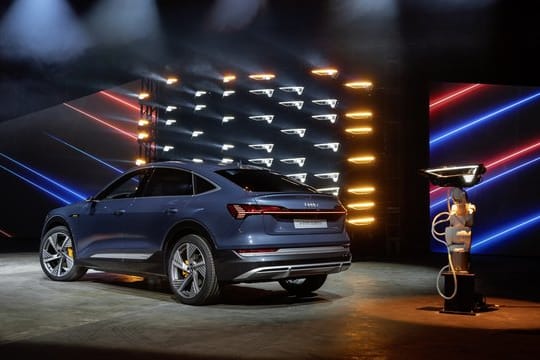 SUV-Modell e-tron Sportback: Dieser Wagen ist das zweite Elektroauto von Audi und hat laut Hersteller eine Maximalreichweite von 448 Kilometern.
