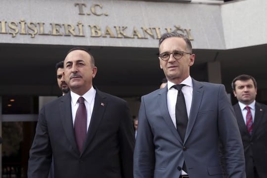 Heiko Maas und Mevlüt Cavusoglu Ende Oktober bei einem Treffen in Ankara.