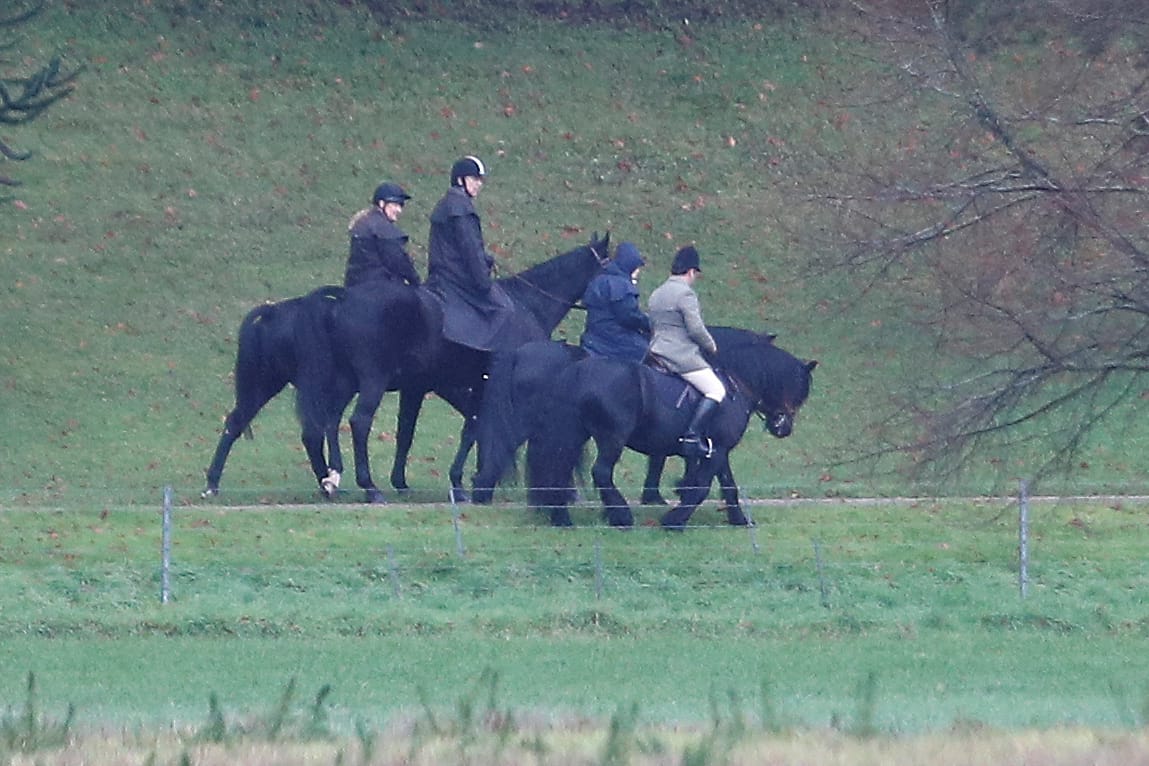 Versöhnung beim Reiten: Die Queen und Prinz Andrew reiten am Freitag in den Gärten von Windsor.