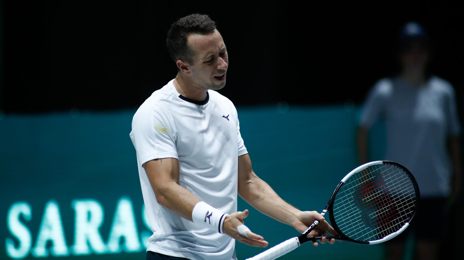 Philipp Kohlschreiber: Der Einzel-Erfolg des Augsburgers reichte nicht für den deutschen Halbfinal-Einzug.al