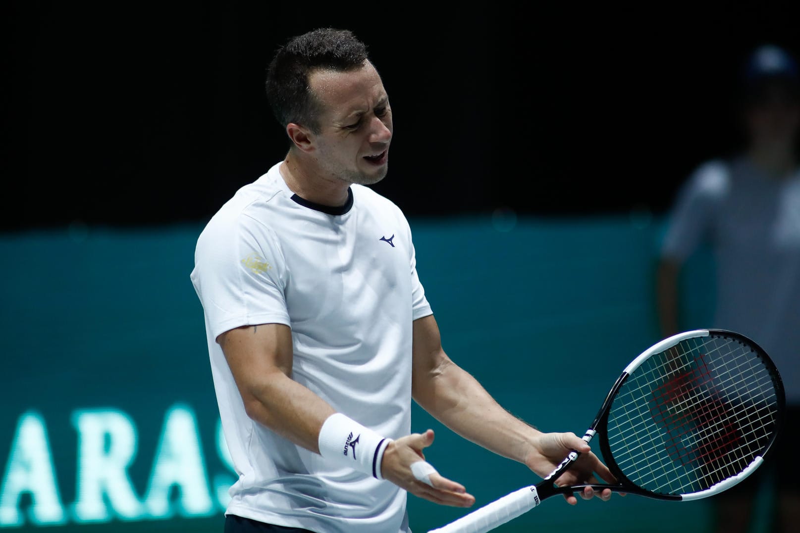 Philipp Kohlschreiber: Der Einzel-Erfolg des Augsburgers reichte nicht für den deutschen Halbfinal-Einzug.al