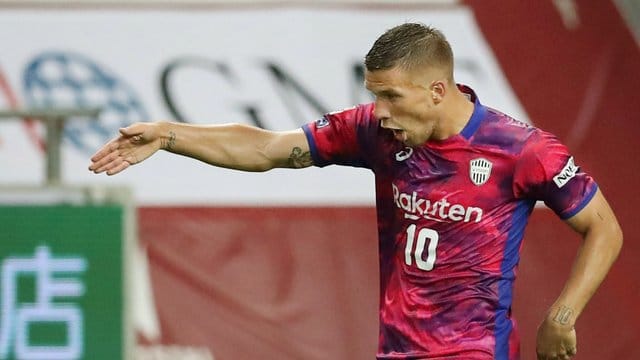 Feierte mit Vissel Kobe einen weiteren Sieg: Lukas Podolski.