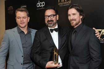 Das Männerbild der Schauspieler Matt Damon (l) und Christian Bale (r) wurde von ihren Vätern geprägt.