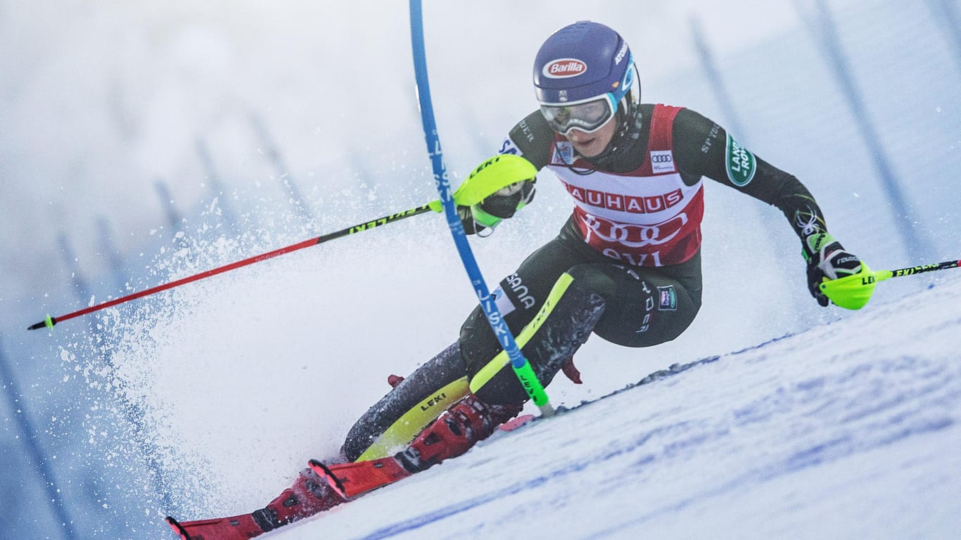 Mikaela Shiffrin: Die US-Amerikanerin hat das Slalom-Rennen in Levi gewonnen.