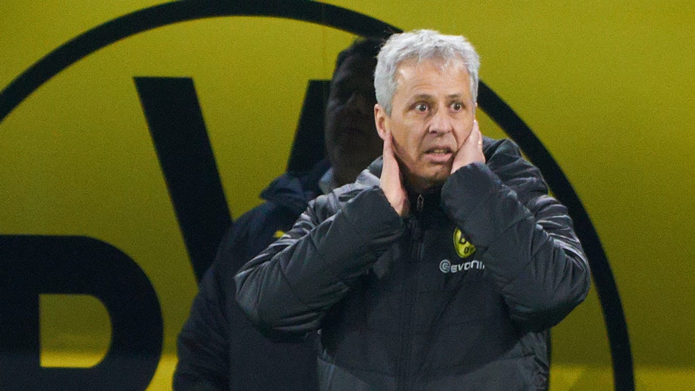 Lucien Favre: Die Luft für den Trainer des BVB wird knapp.