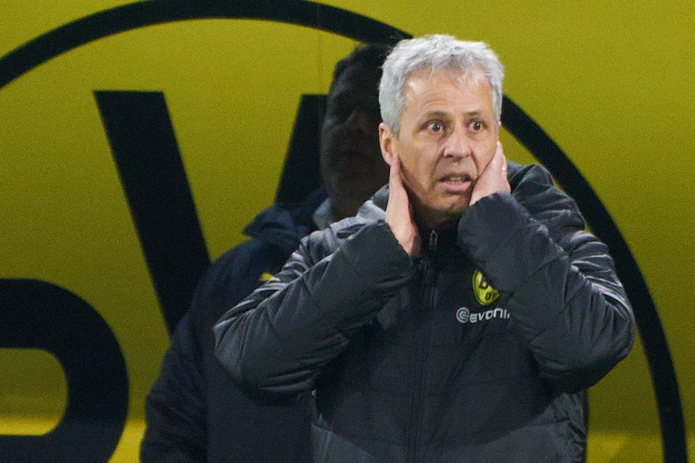 Lucien Favre: Die Luft für den Trainer des BVB wird knapp.