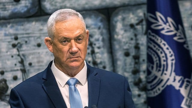 Benny Gantz, Vorsitzender des Mitte-Bündnisses Blau-Weiß.
