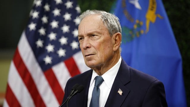 Michael Bloomberg bei einer Pressekonferenz Anfang des Jahres in Las Vegas. Michael Bloomberg bei einer Pressekonferenz Anfang des Jahres in Las Vegas.