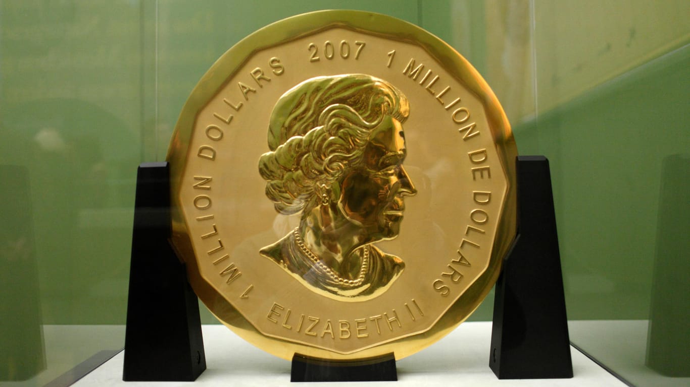 Goldmünze "Big Maple Leaf ": 2017 wurde sie aus dem Berliner Bode-Museum gestohlen.