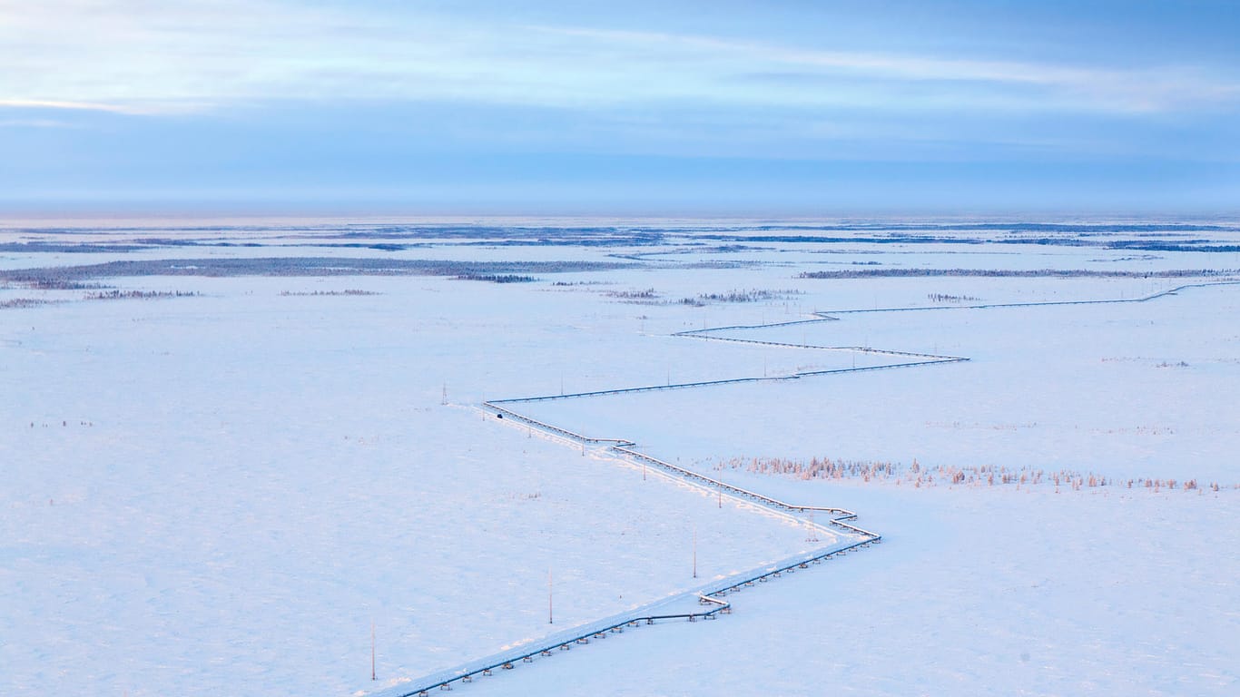 Eine Gasleitung in Westsibirien: Im Dezember nimmt Russland eine neue Leitung zur Versorgung Chinas in Betrieb.