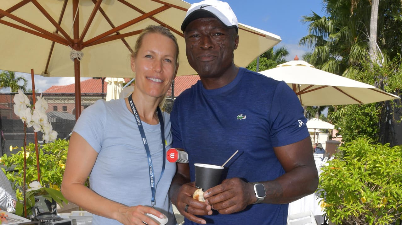 Tina Hojnik und Seal: Die beiden hatten in den vergangenen Tagen einen öffentlichen Auftritt, bei dem sie vor den Fotografen Zärtlichkeiten ausgetauscht haben.