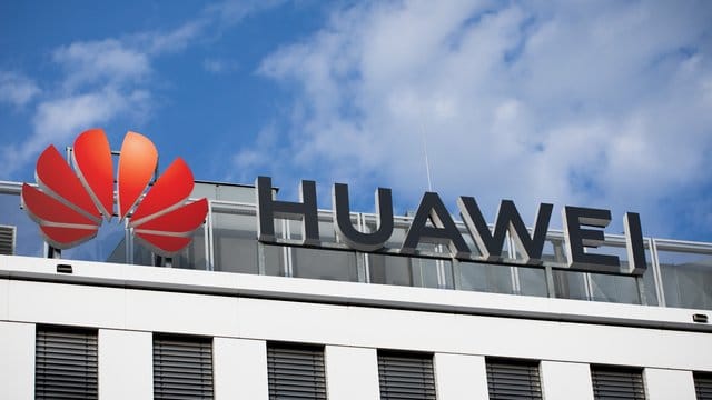 Blick auf die Huawei-Deutschland-Zentrale in Düsseldorf.