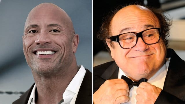 Die Party-Crasher: Dwayne Johnson und Danny DeVito.