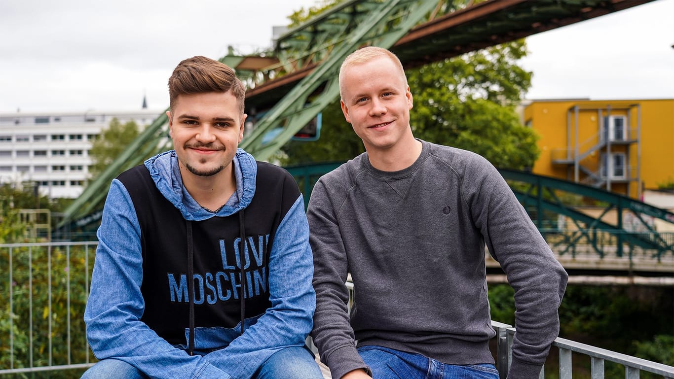 Valentin Steinbrenner (links) und Jakob Larsen: Sie sind Anfang 20 und wollen ein nachhaltiges Unternehmen gründen.