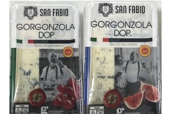 Hersteller ruft die Produkte San Fabio, Gorgonzola Dolce DOP, 200 g (EAN 23685390) und San Fabio, Gorgonzola Piccante DOP, 200 g (EAN 22138569) zurück.