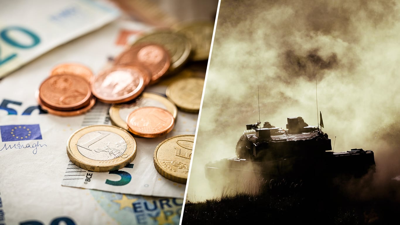 Eurostücke, Scheine und ein Panzer im Einsatz: Dafür sollen Ihre Steuern 2020 ausgegeben werden