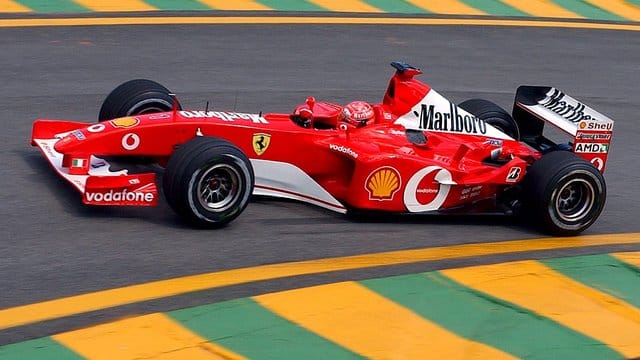 Soll versteigert werden: Der Formel-1-Rennwagen F2002 von Michael Schumacher.