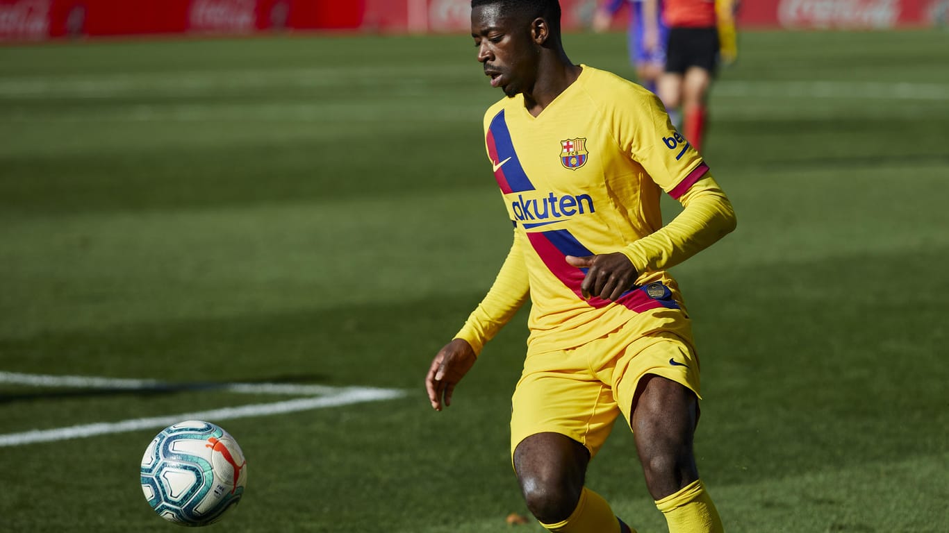 Ousmane Dembele von FC Barcelona: Am Mittwoch trifft er das erste Mal auf seinen Ex-Klub.